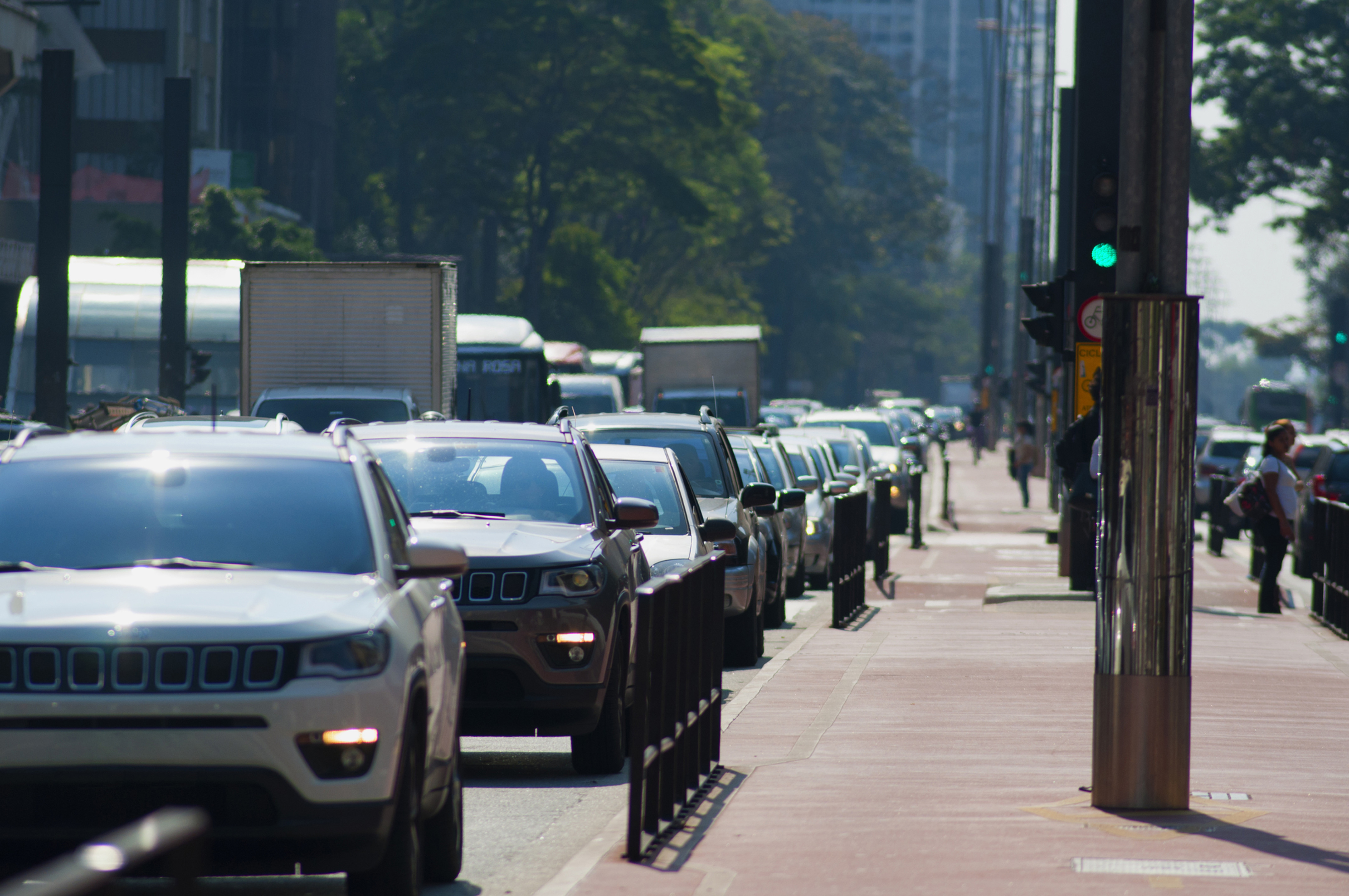 cars in traffic